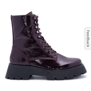 Circus by Sam Edelman 8.5 Lolita Combat Boot in Burgundy
